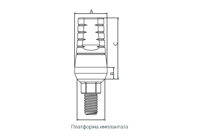 прямой абатмент Alpha-Bio Tec. 5030